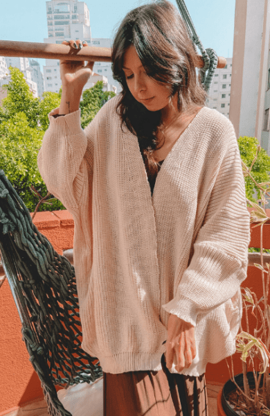 TRICOT OVERSIZED OFF WHITE