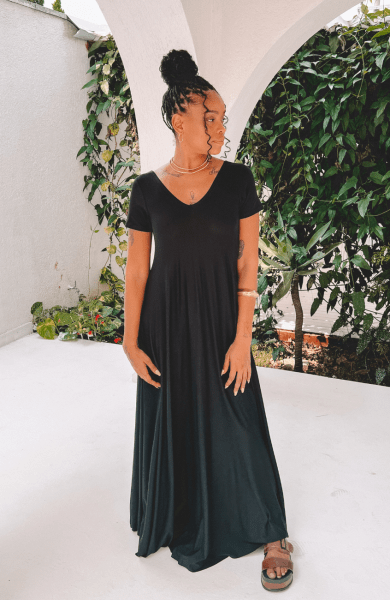 VESTIDO AMPLO PRETO