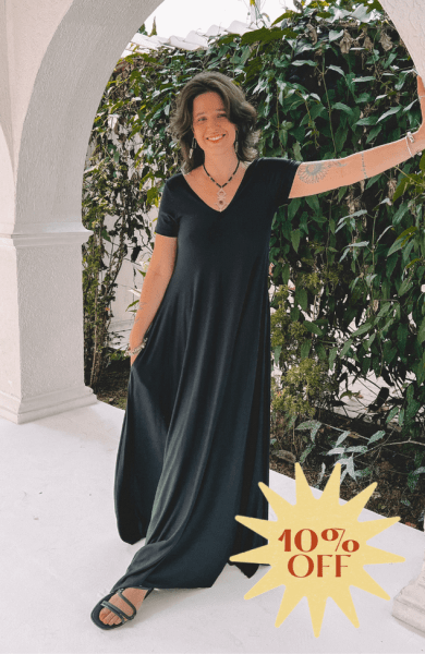 VESTIDO AMPLO PRETO