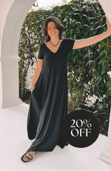 VESTIDO AMPLO PRETO