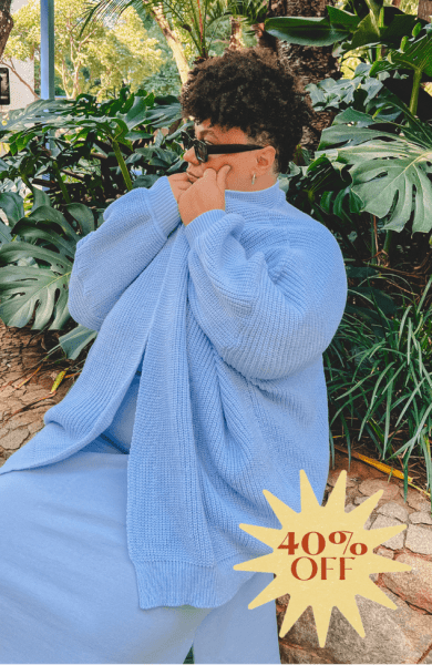 TRICOT OVERSIZED AZUL MIRTILO