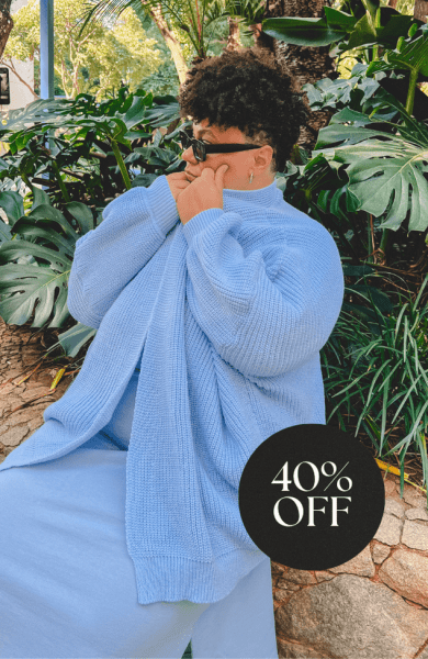 TRICOT OVERSIZED AZUL MIRTILO