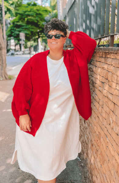 TRICOT OVERSIZED VERMELHO