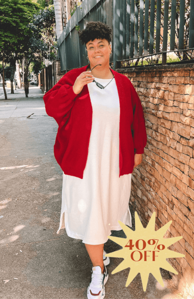 TRICOT OVERSIZED VERMELHO