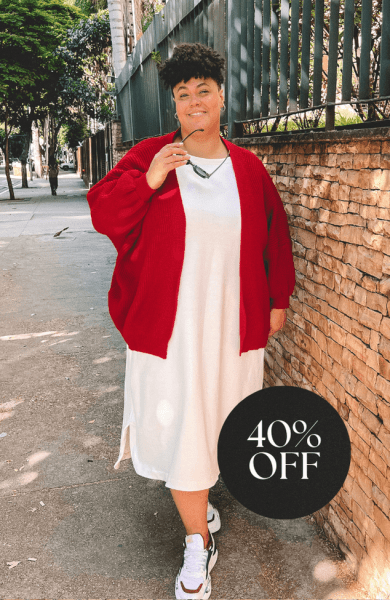 TRICOT OVERSIZED VERMELHO
