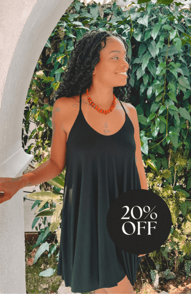 VESTIDO MINI AMPLO ALCINHA PRETO